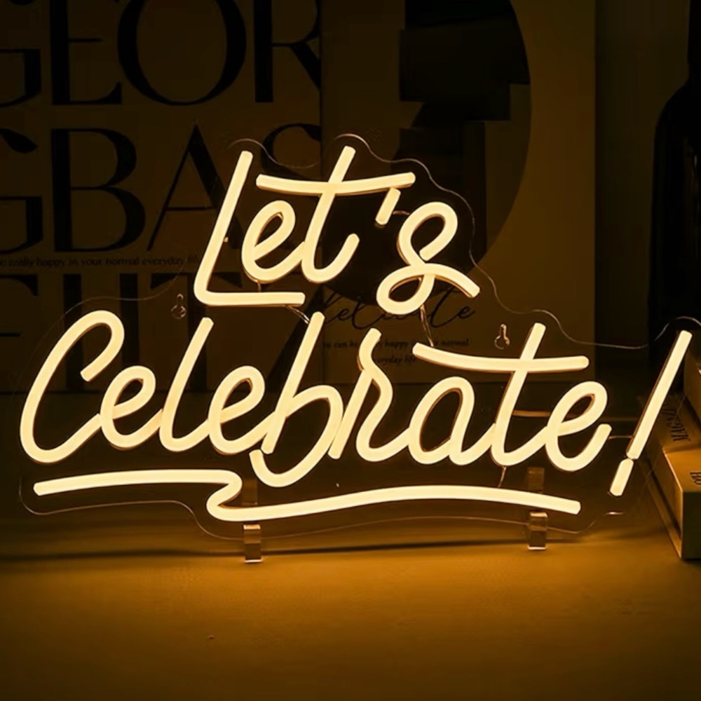 Let's Celebrate Neon Sign